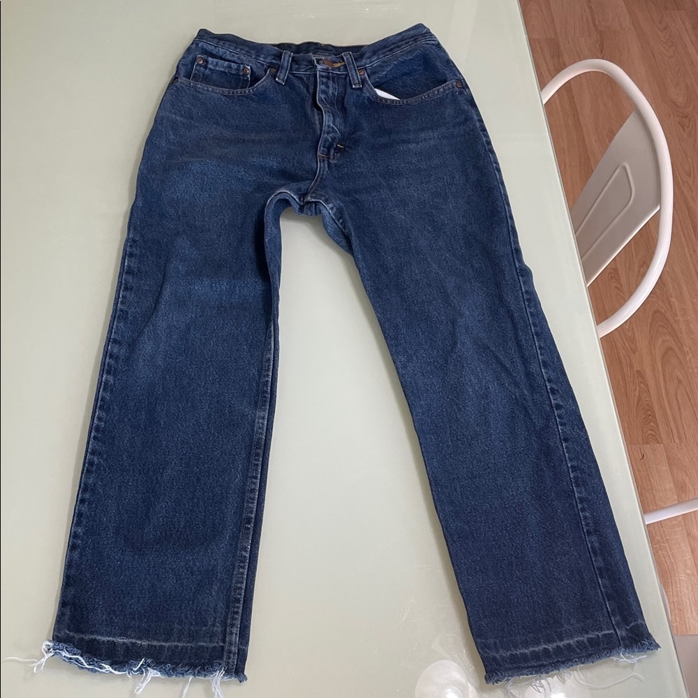 Wrangler Dark Blue Regular Fit Jeans - Picture 1 of 14